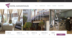 Desktop Screenshot of hotelmanantiales.com